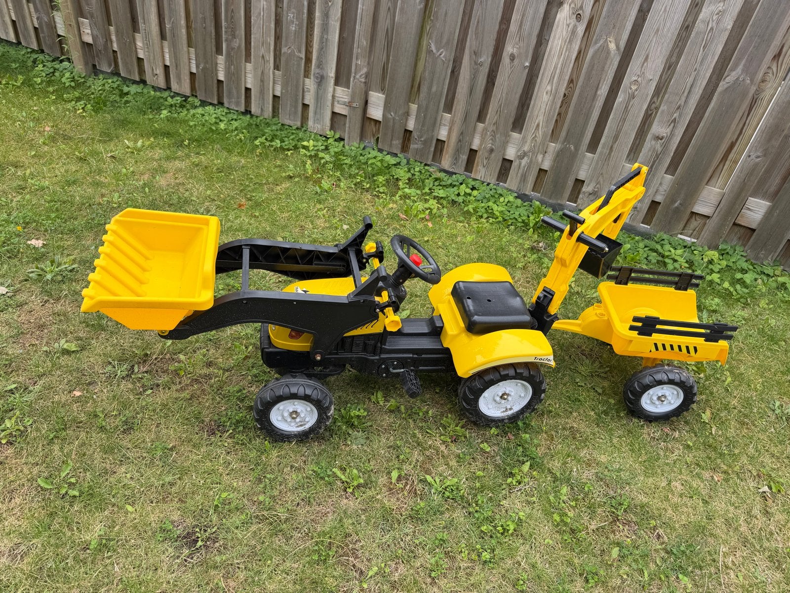Costway Tractor Graafmachine met aanhanger, Ophalen, Zo goed als nieuw
