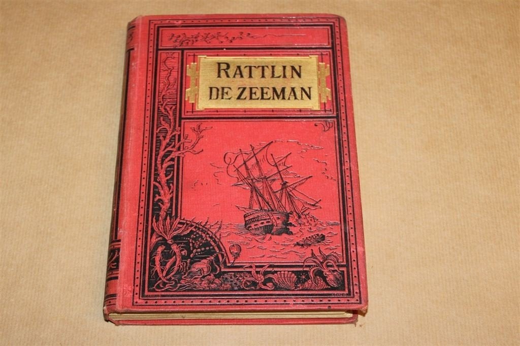 Rattlin de Zeeman — Marryat, Van Holkema 1888 met 10 Platen, Ophalen of Verzenden, Gelezen