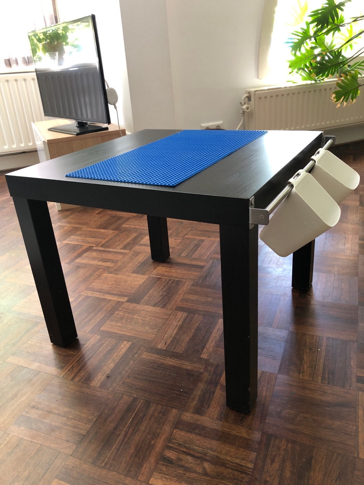 IKEA LACK tafel met LEGO bouwplaten en opbergers, Ophalen, Gebruikt, Overige merken