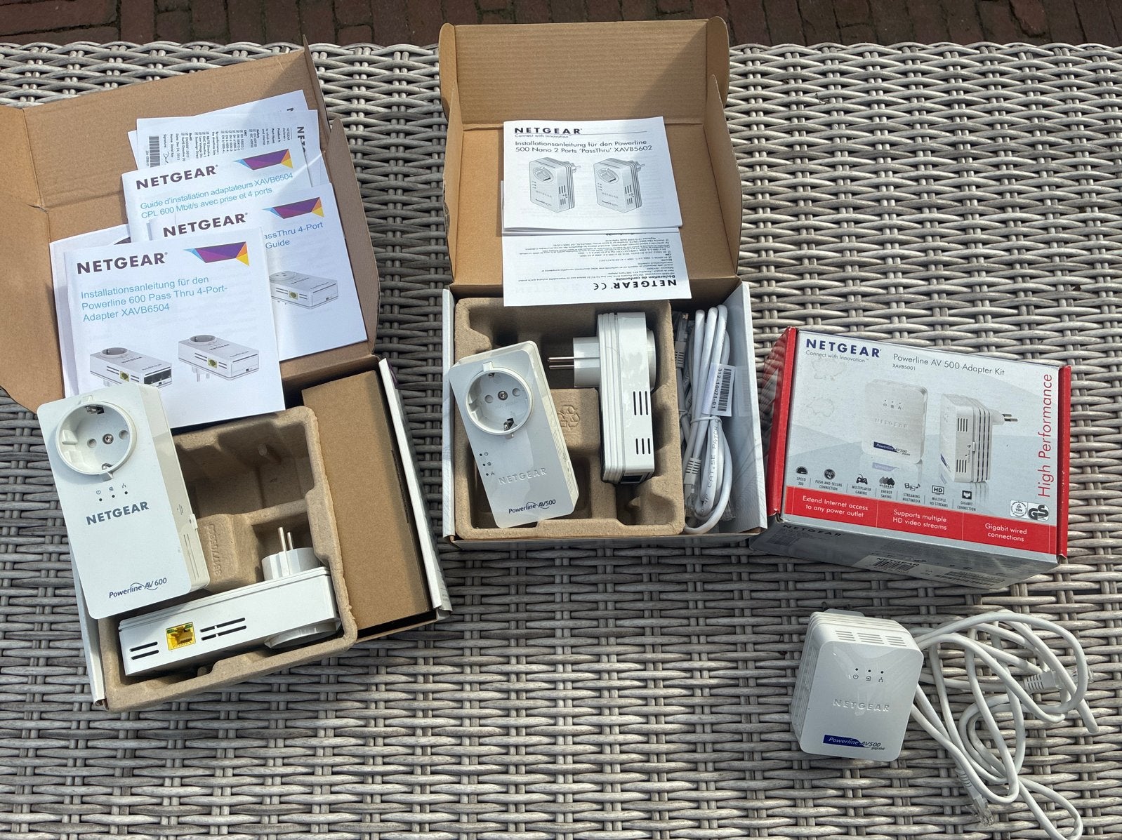 5x Netgear Powerline Adapters - Complete Set, Computers en Software, Ophalen of Verzenden, Gebruikt