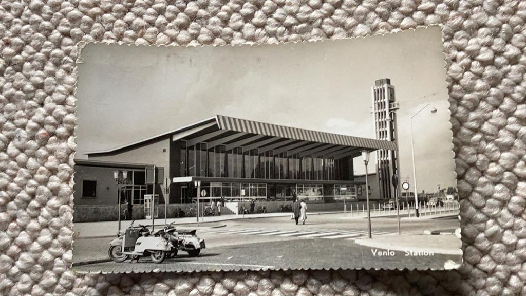 Ansichtkaart Venlo Station 1963. 971, Ophalen of Verzenden, 1960 tot 1980, Gelopen, Limburg