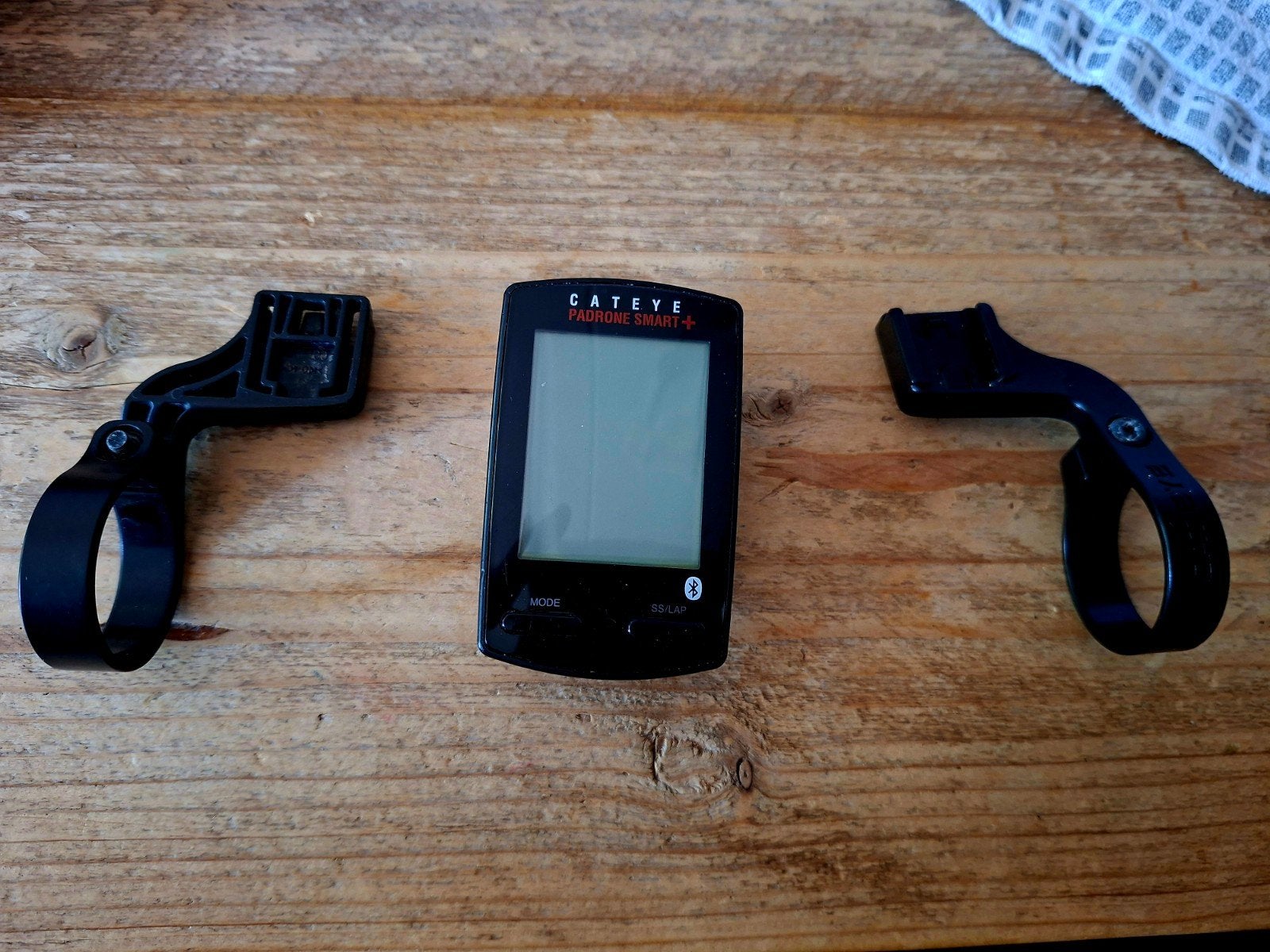 Cateye Padrone Smart+ fietscomputer met houders, Ophalen of Verzenden, Draadloos, Gebruikt