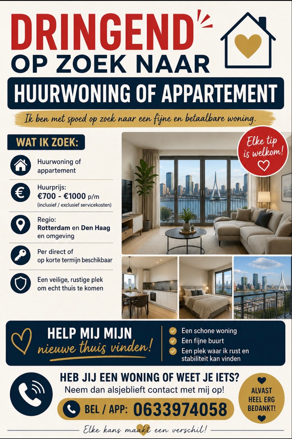 Huur woning/ studio