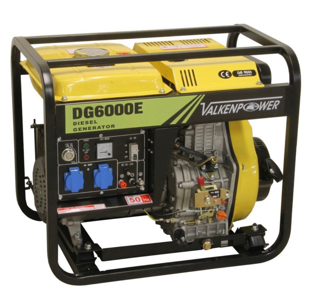 Diesel generator set open type 230V 6kVA met ATS, Ophalen, Nieuw