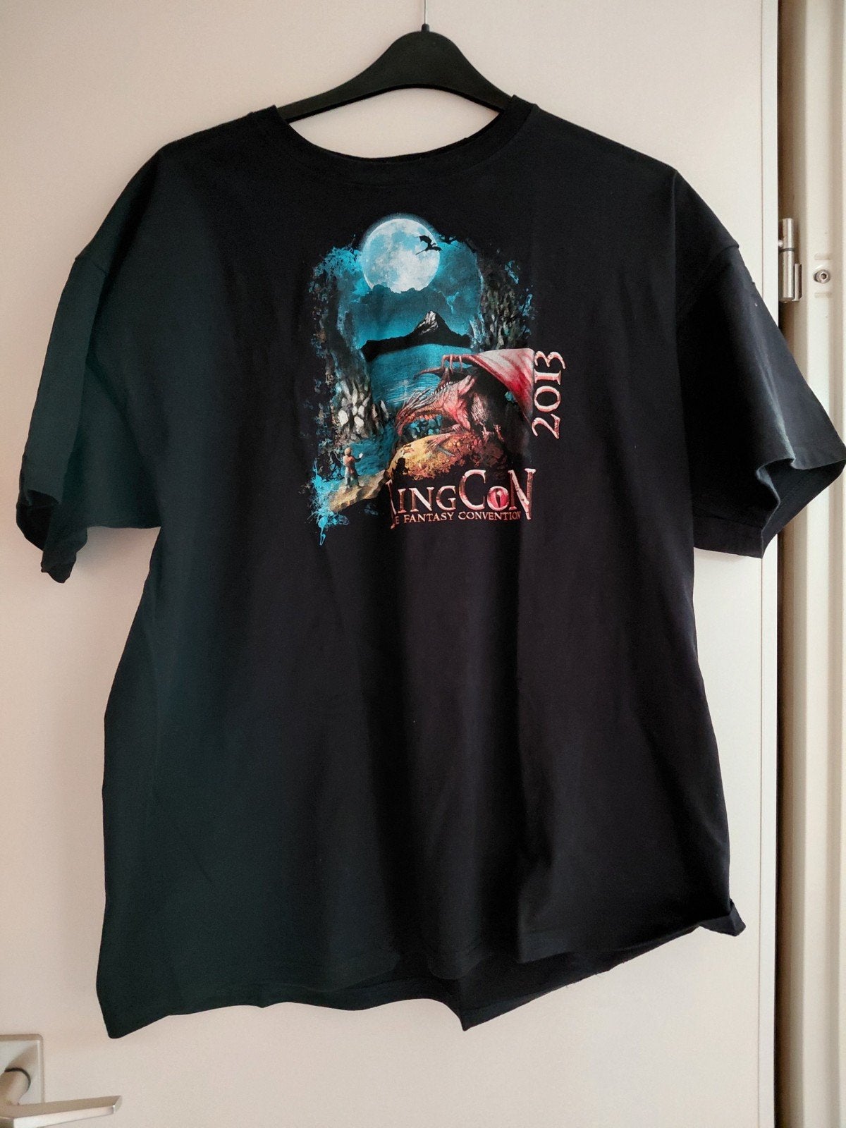 T-Shirt Ring Con 2013 Maat XXL gedragen, Ophalen of Verzenden, Gedragen, Zwart, Shirt of Top