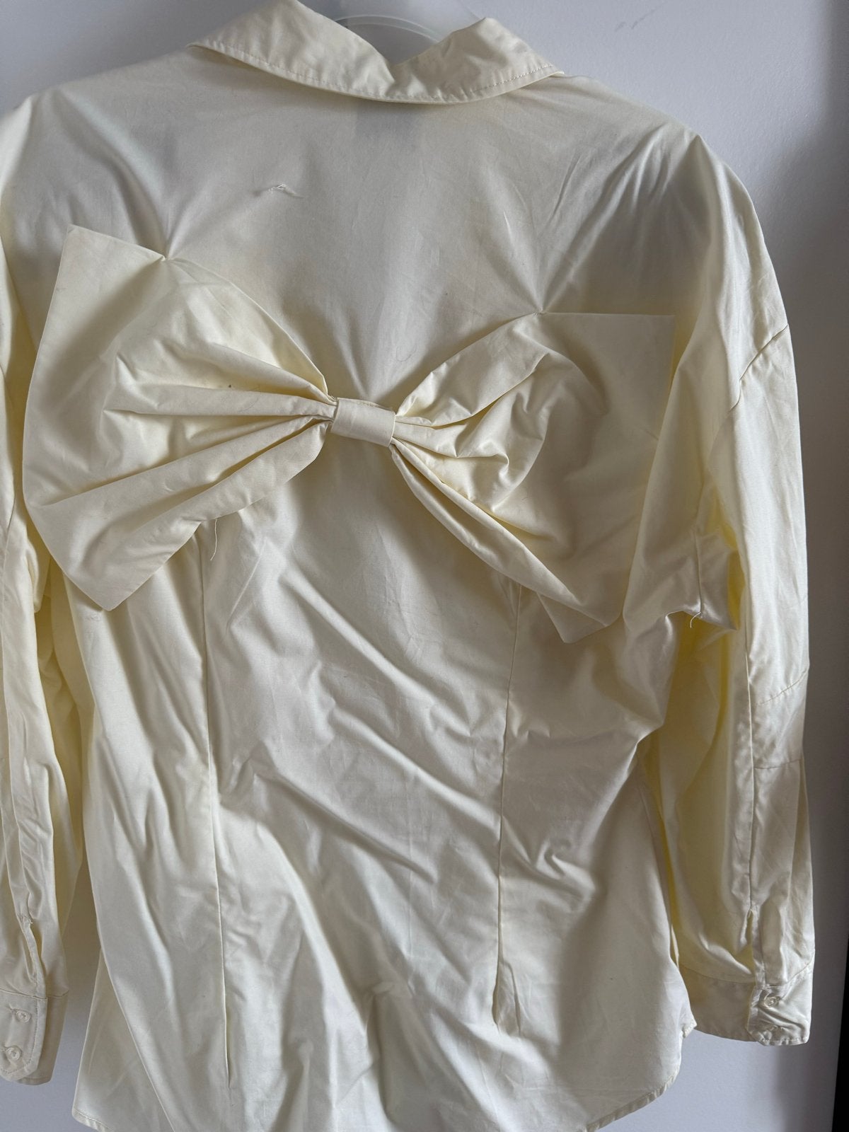 Shoeby blouse met strik zgan m, Ophalen of Verzenden, Zo goed als nieuw, Maat 38/40 (M), Overige kleuren
