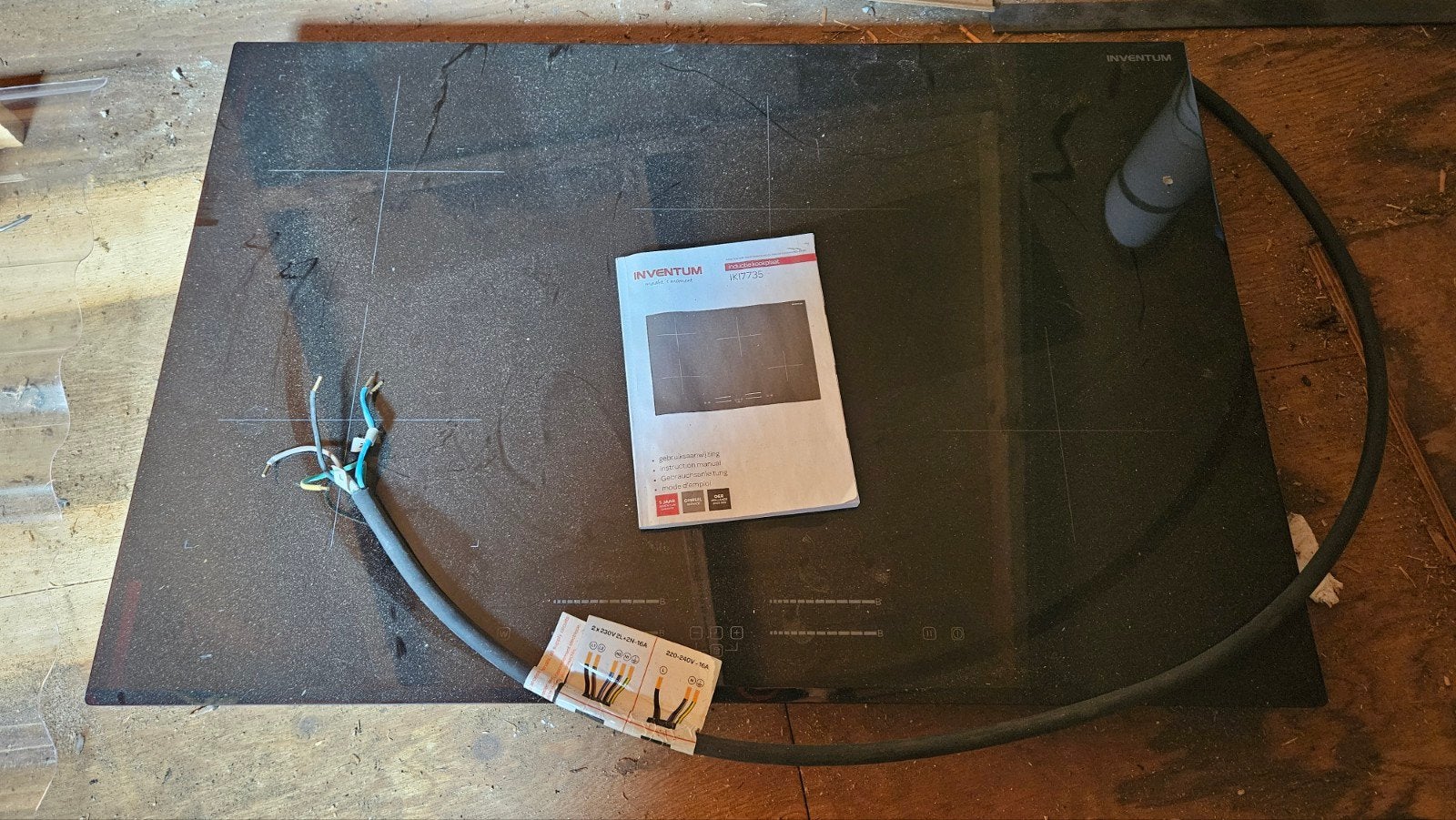 Inventum IKI7735 inductiekookplaat, Ophalen, 4 kookzones, Zo goed als nieuw, Inbouw