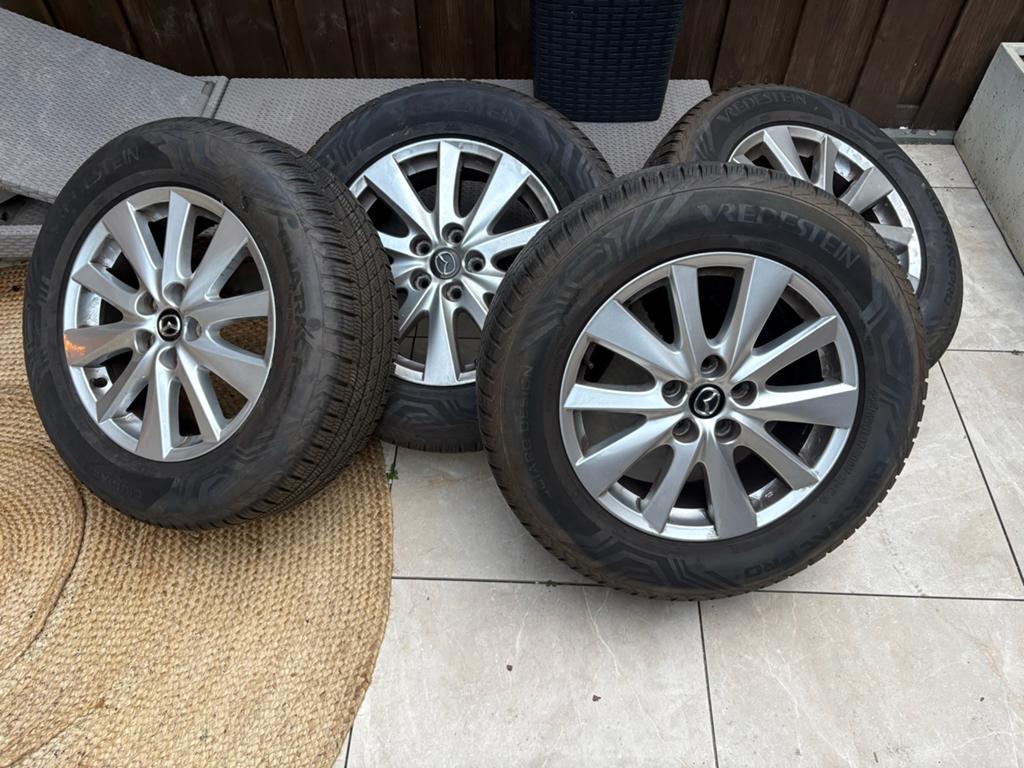 Bandenset en velgen Mazda CX5, Auto-onderdelen, Banden en Velgen, Gebruikt, 17 inch, All Season, Band(en)