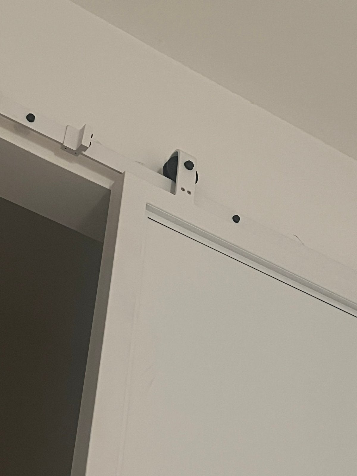 Twee stalen schuifdeuren inclusief hangsysteem, Ophalen, Binnendeur, Zo goed als nieuw, Schuifdeur