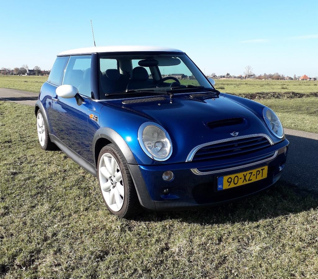 Mini 1.6 16V Cooper S 2003 met veel nwe onderdelen, Auto's, Mini, Voorwielaandrijving, 4 cilinders, Leder en Stof, 163 pk