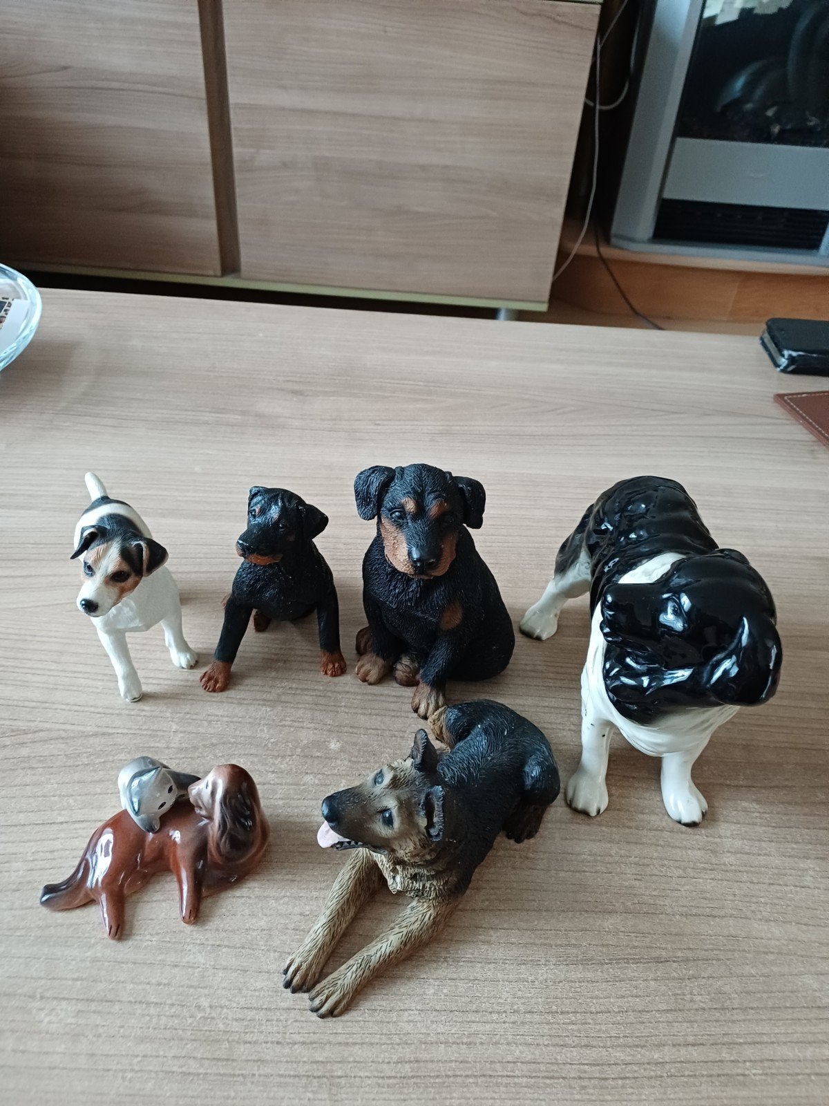 Verzameling Hondenbeeldjes: Diponto, Leonardo, Boneparte, Verzamelen, Ophalen of Verzenden, Gebruikt, Dier