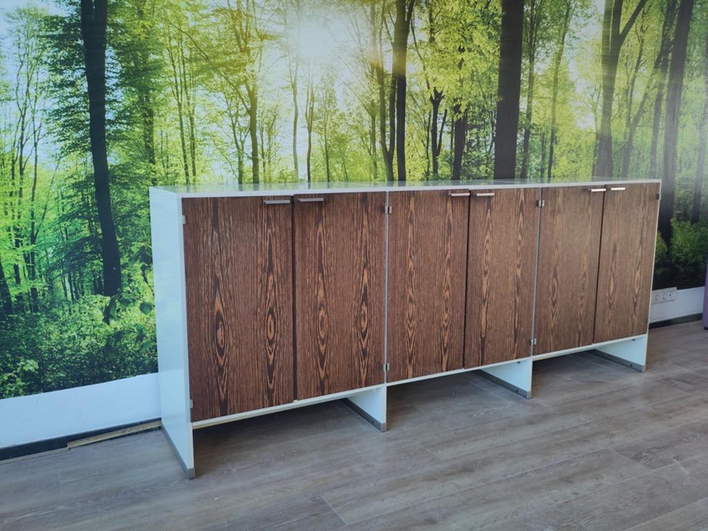 Vintage dressoir Pastoe Made to Measure kast wenge hout, Ophalen, Gebruikt, ., 200 cm of meer