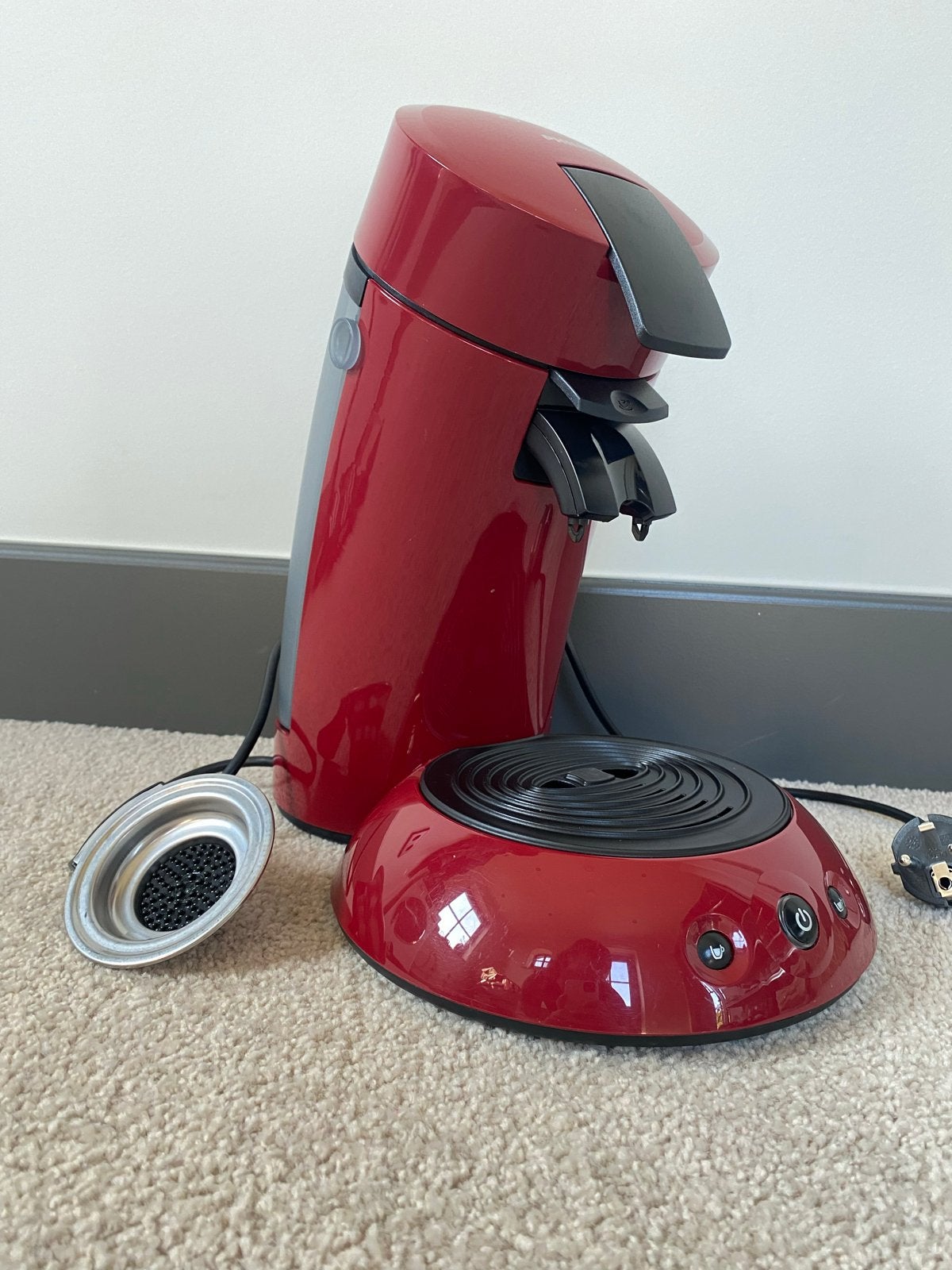 Philips Senseo Original HD7806/50 Koffiepadapparaat Rood, Koffiemachine, Ophalen of Verzenden, Zo goed als nieuw, 2 tot 4 kopjes