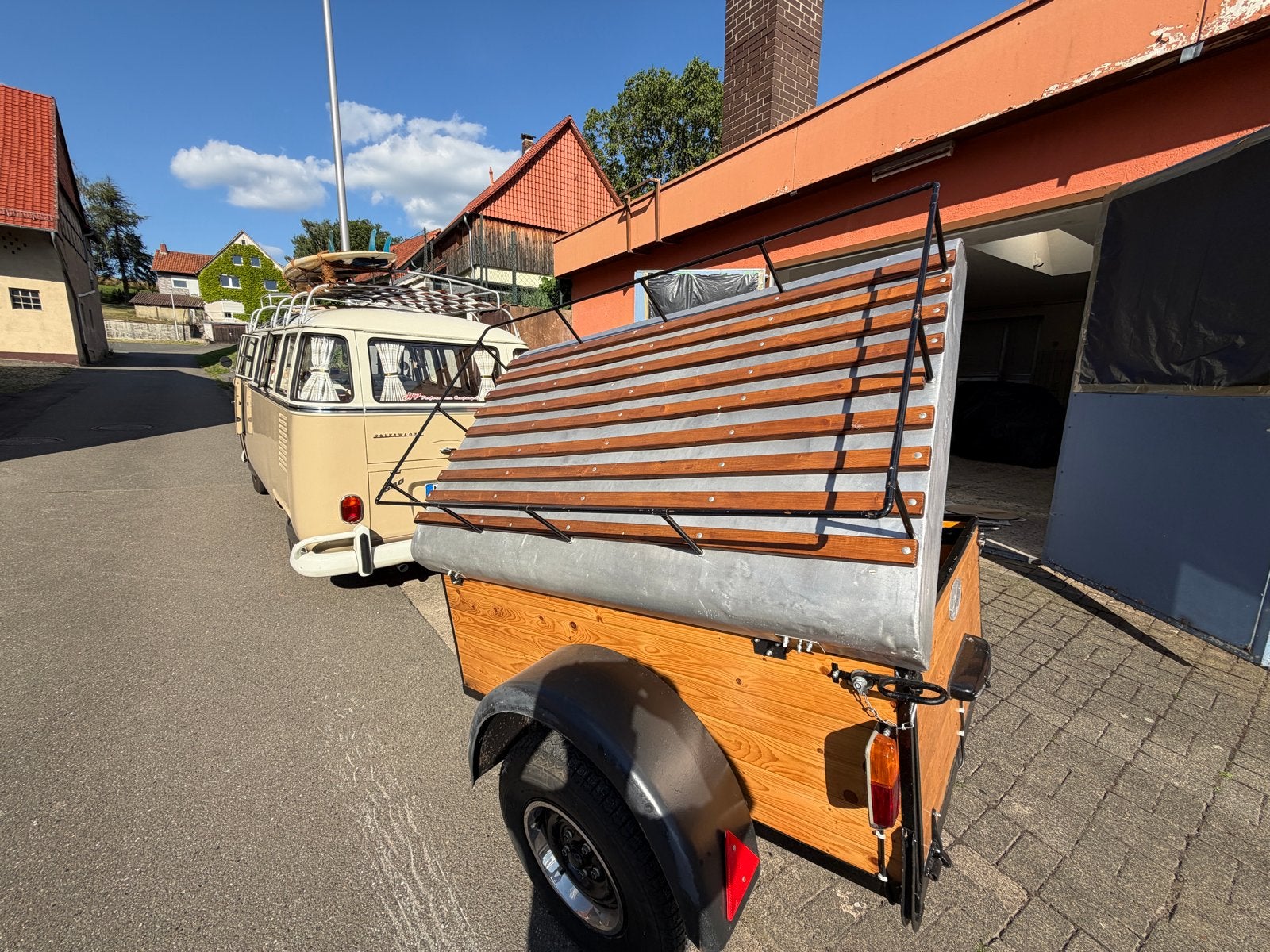 Unieke Westfalia Frankfurt Aanhanger (1965) - Gerestaureerd, Auto diversen, Aanhangers en Bagagewagens, Ophalen, Zo goed als nieuw