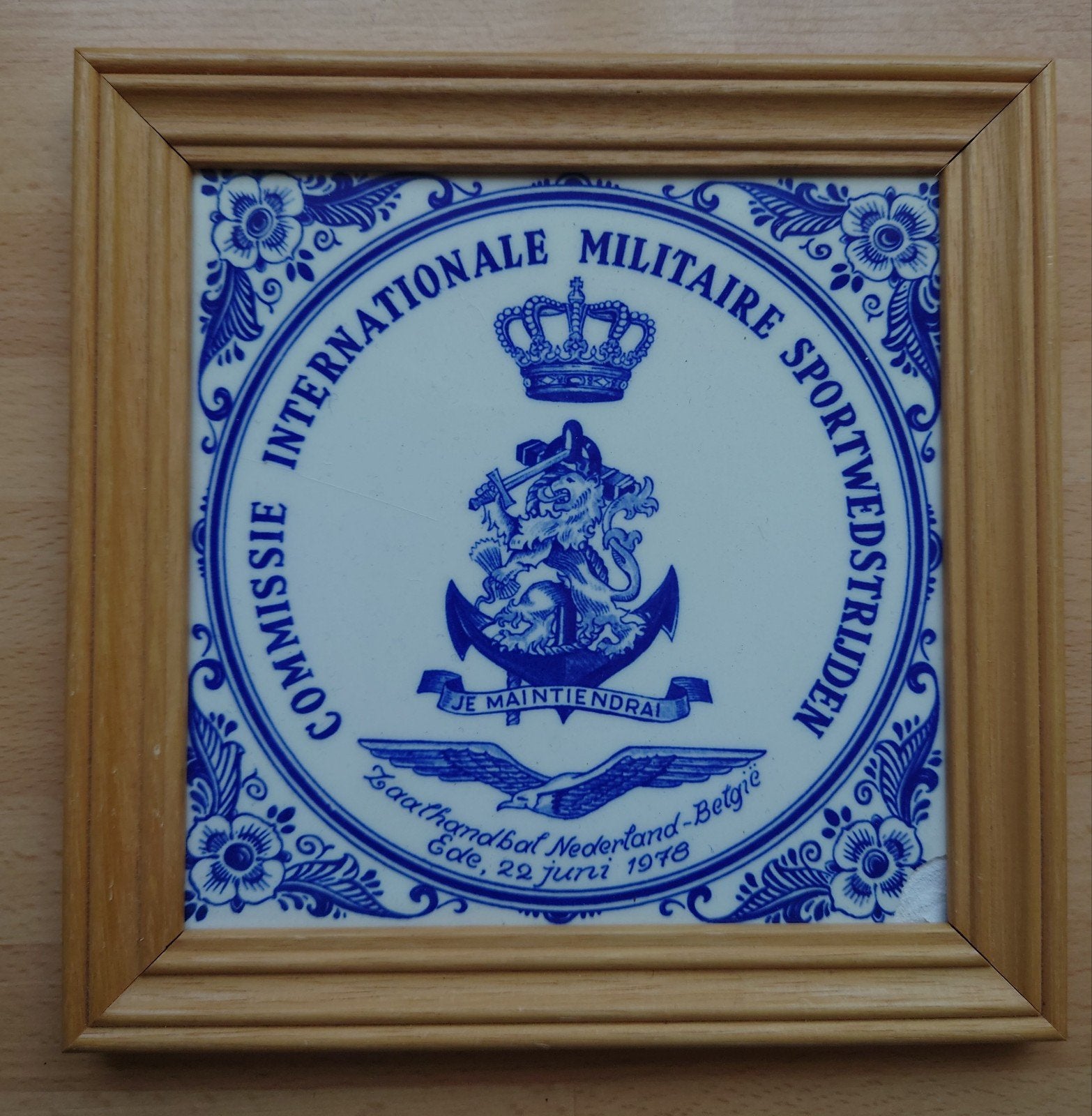 Tegeltje militaire sportwedstrijden, Ophalen of Verzenden, Landmacht, Nederland