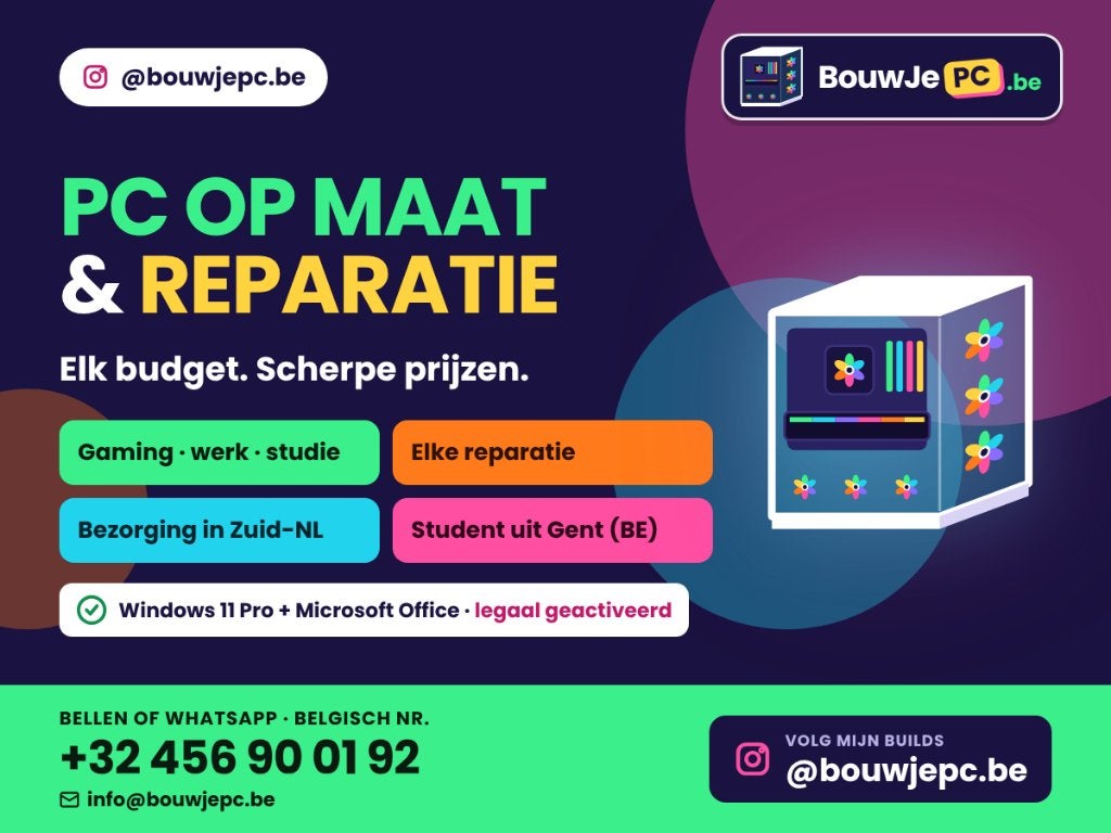 ️ Gaming PC op maat | RTX · Ryzen · Intel |, Computers en Software, Nieuw, Ophalen of Verzenden, BouwJePC, 2 TB