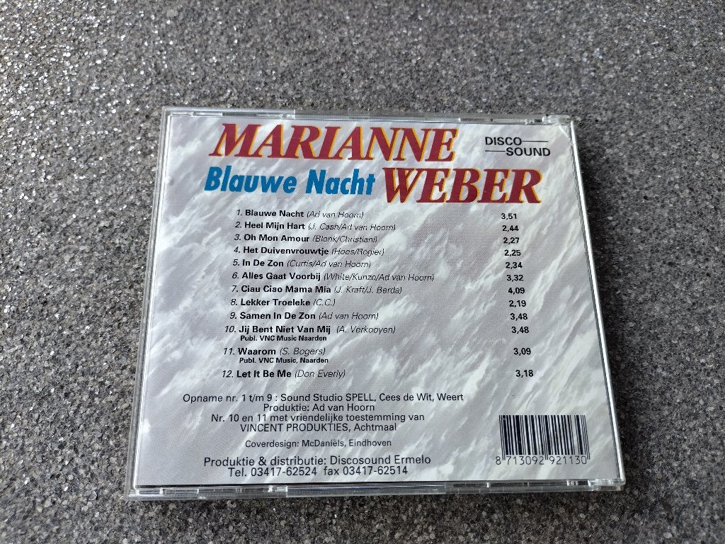 marianne weber- blauwe nacht, Ophalen, Gebruikt, Pop, Album