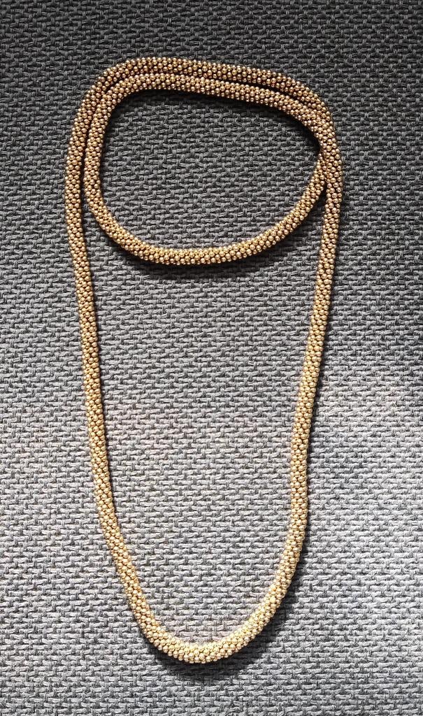 Vintage Ketting - Goud Kleurig (Zo goed als nieuw), Ophalen of Verzenden, Zo goed als nieuw, Goud, Overige materialen