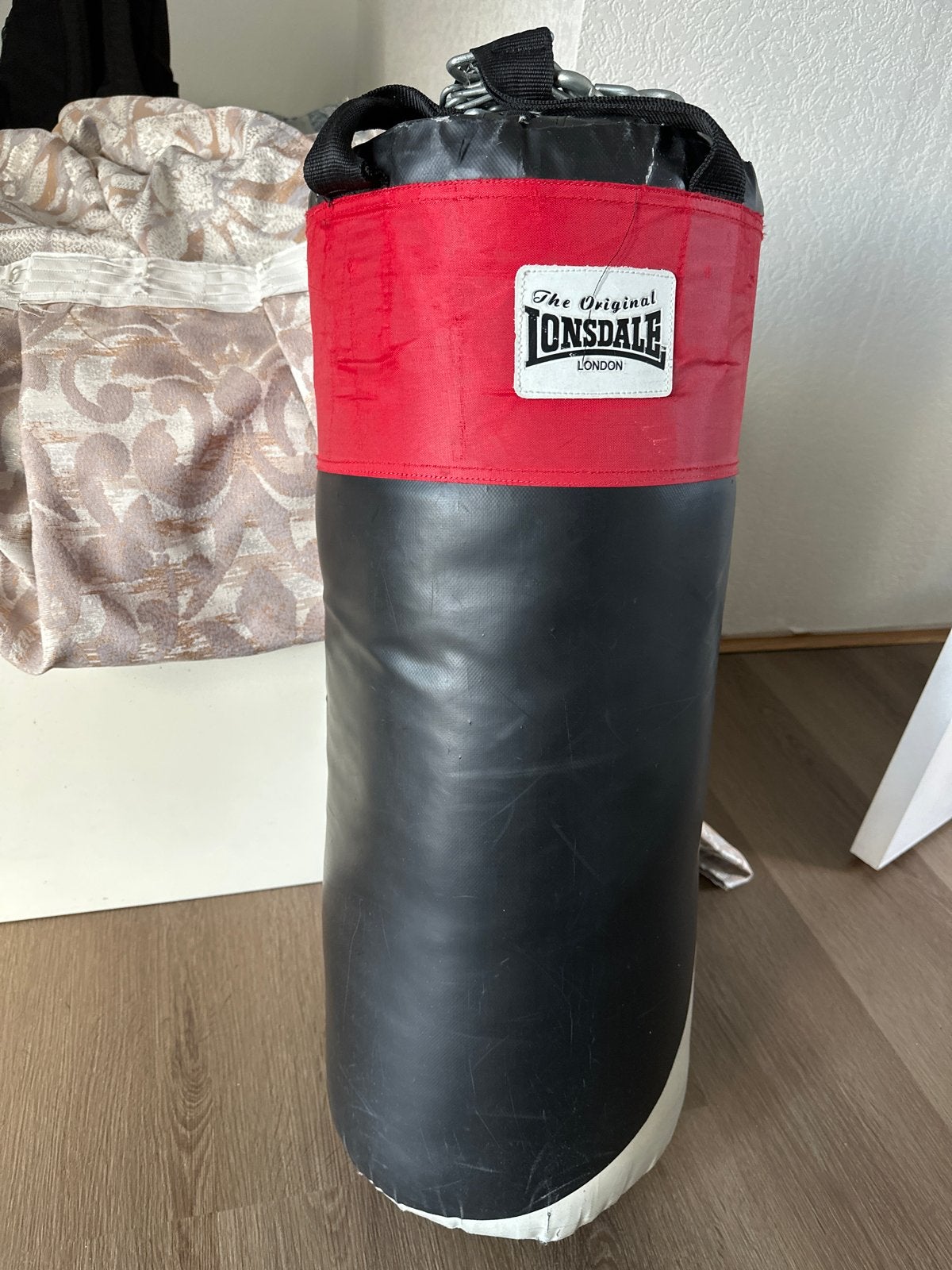 Lonsdale Bokszak - Zwart/Rood, Ophalen of Verzenden, Gebruikt, Bokszak