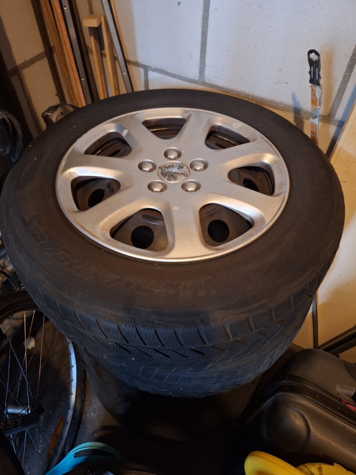 4 velgen met winterbanden, Auto-onderdelen, Ophalen, 16 inch, Banden en Velgen, Winterbanden