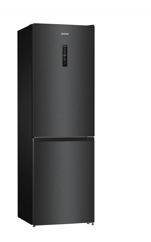 Gorenje koelvriescombinatie no frost zwart 185 hoog, Witgoed en Apparatuur, Koelkasten en IJskasten, Nieuw, Met aparte vriezer