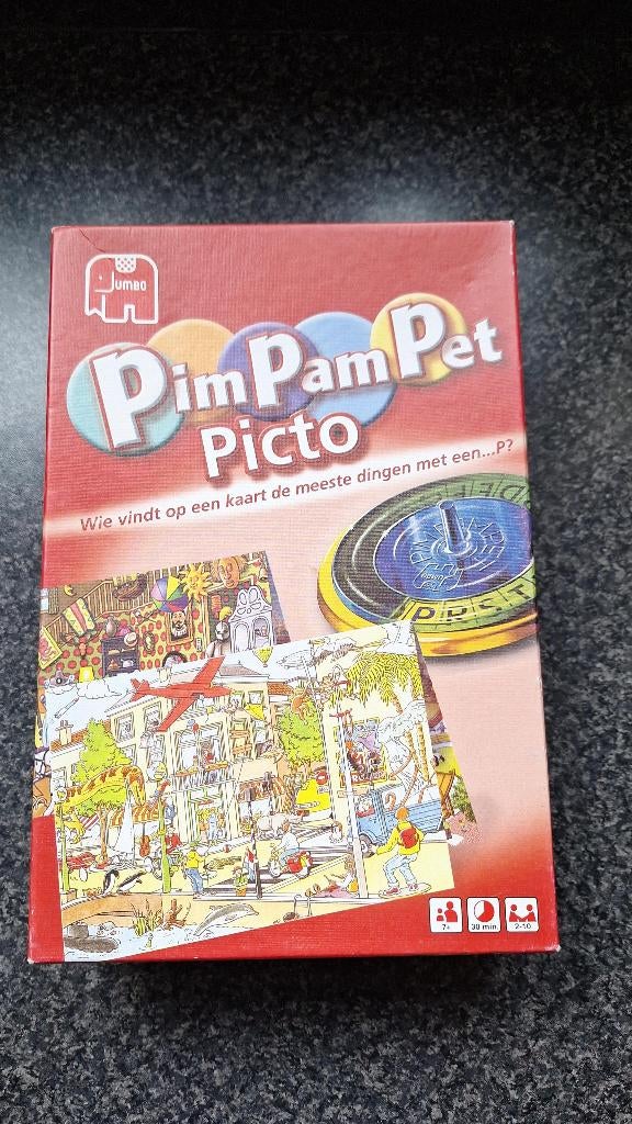 te koop: Pim Pam Pet Picto van uitgever Jumbo., Vijf spelers of meer, Ophalen, Gebruikt, JUMBO