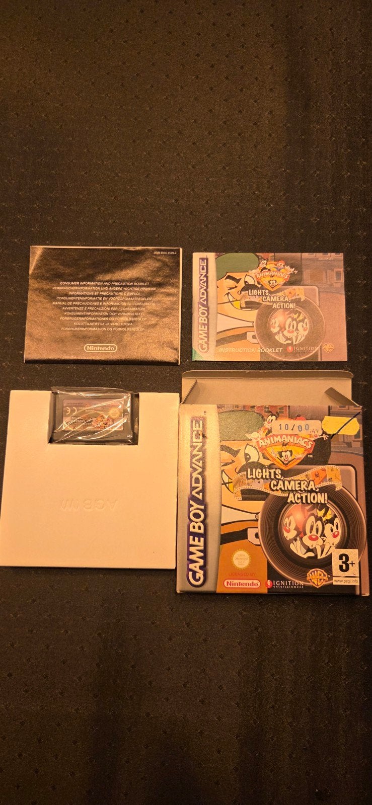 Animaniacs: Lights, Camera, Action! GBA (PAL, CIB), Spelcomputers en Games, Gebruikt, 1 speler, Ophalen of Verzenden, Vanaf 3 jaar