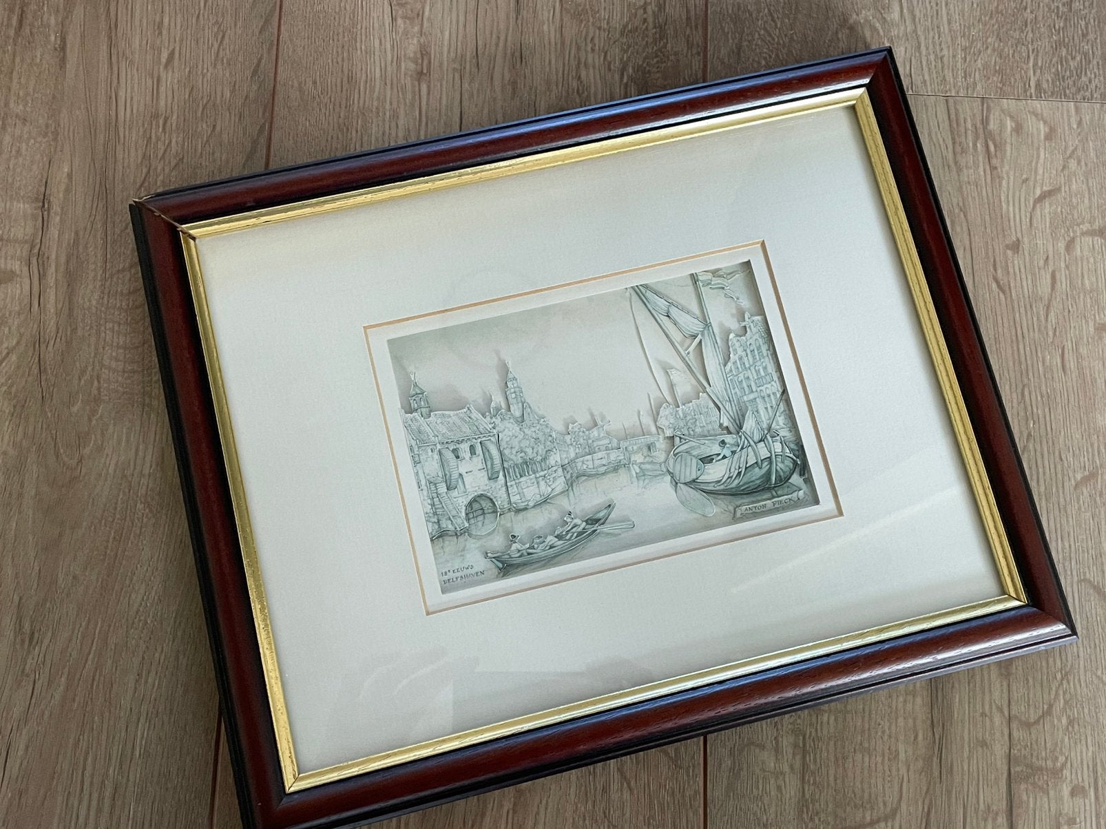 Anton pieck schilderij., Antiek en Kunst, Ophalen