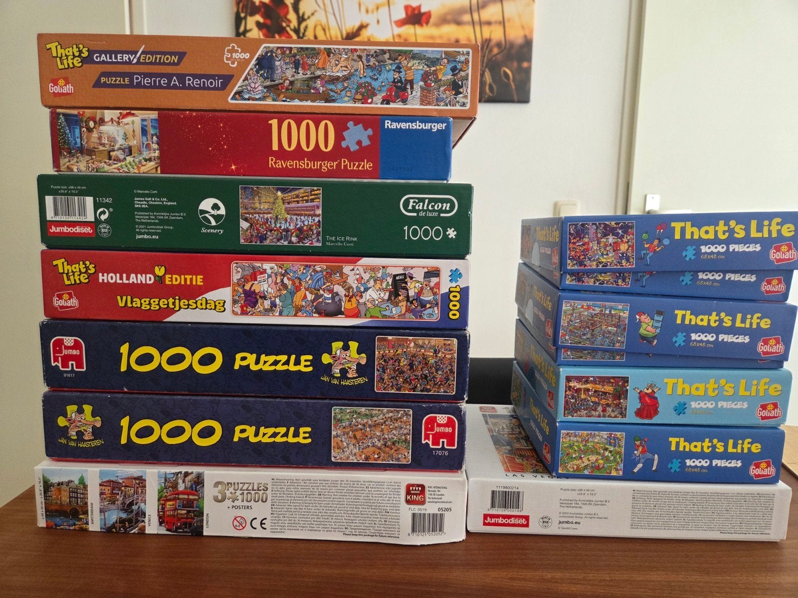 Legpuzzels, Ophalen, 500 t/m 1500 stukjes, Gebruikt