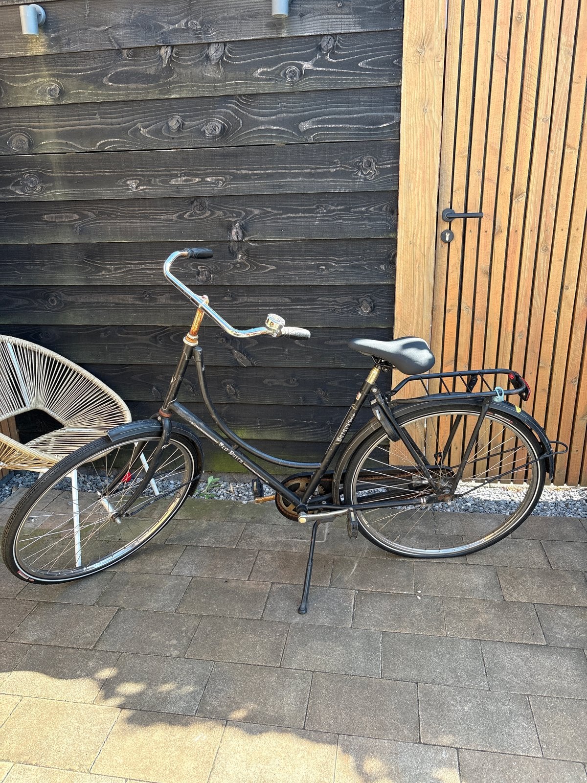 Nette Batavus Old Dutch stationsfiets met lekke band, Ophalen, Gebruikt, Terugtraprem, Batavus