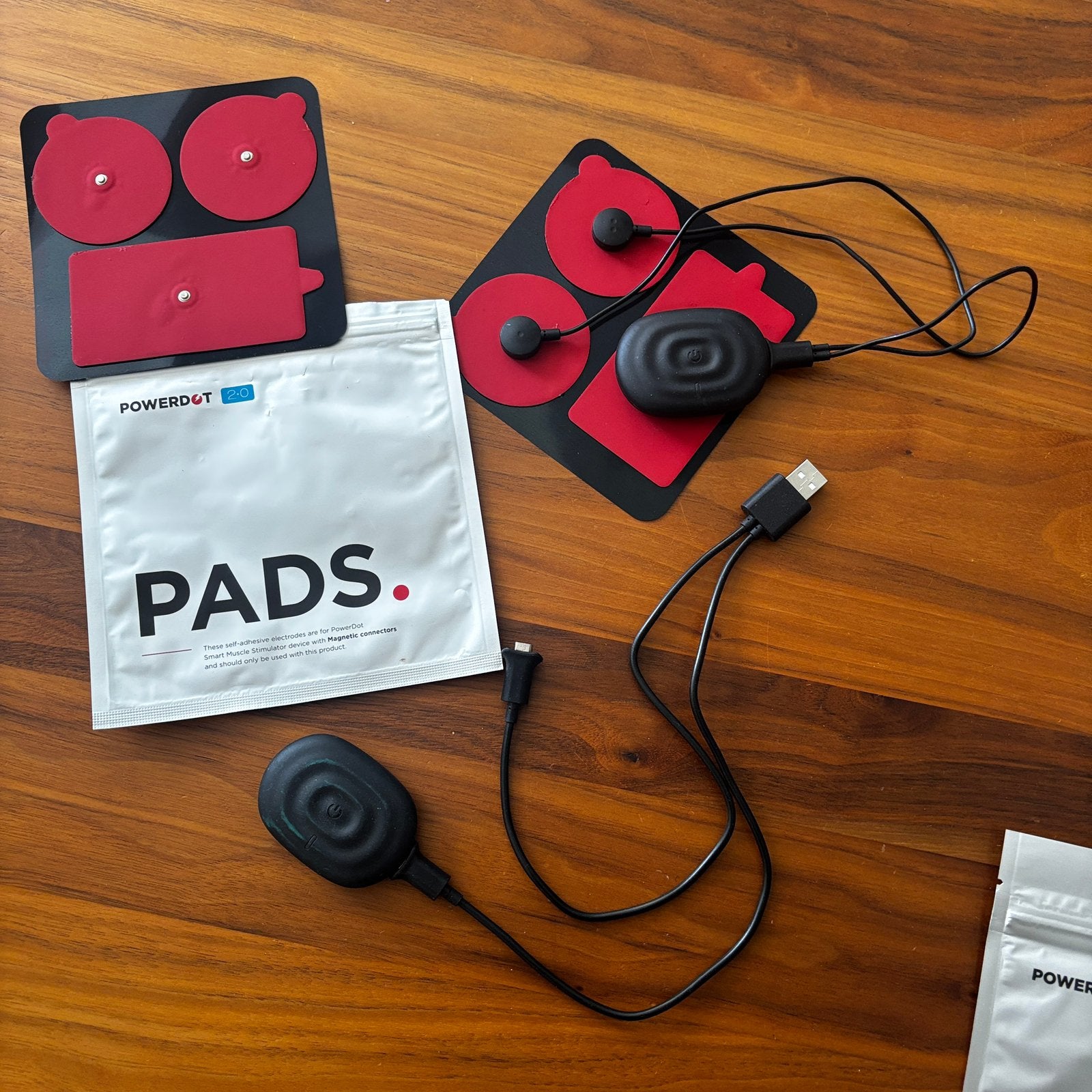 PowerDot 2.0 Duo spierstimulator, compleet in case, Sport en Fitness, Ophalen of Verzenden, Gebruikt, Apparaat