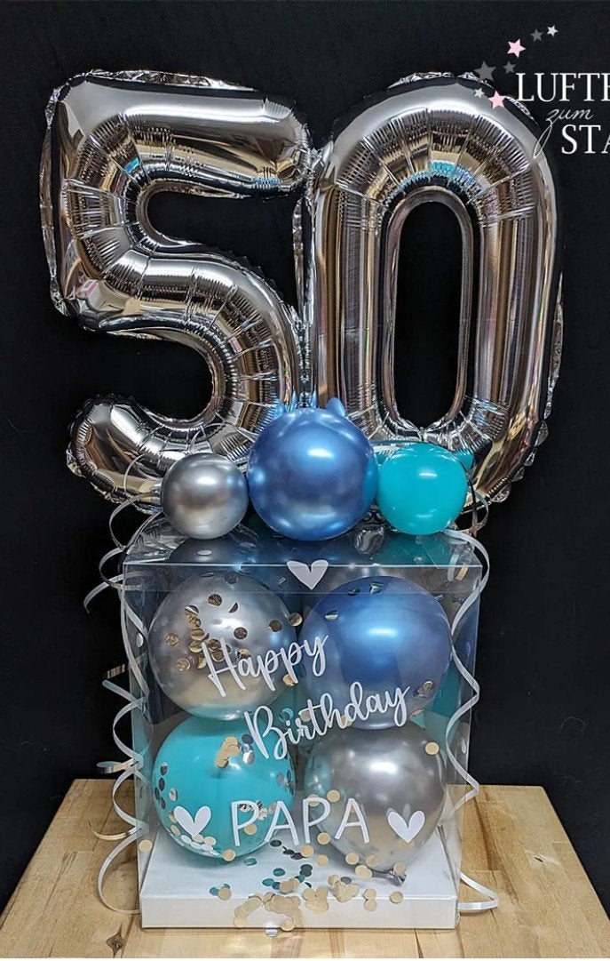 Super leuk zo'n kado ballonbox, Ophalen, Nieuw, Versiering, Verjaardag