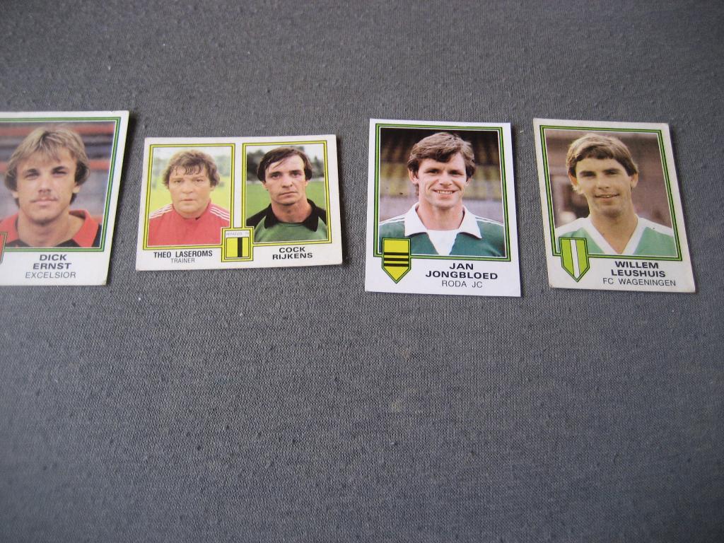 panini voetbal 1981 plaatjes, Ophalen of Verzenden, Gebruikt, Meerdere plaatjes