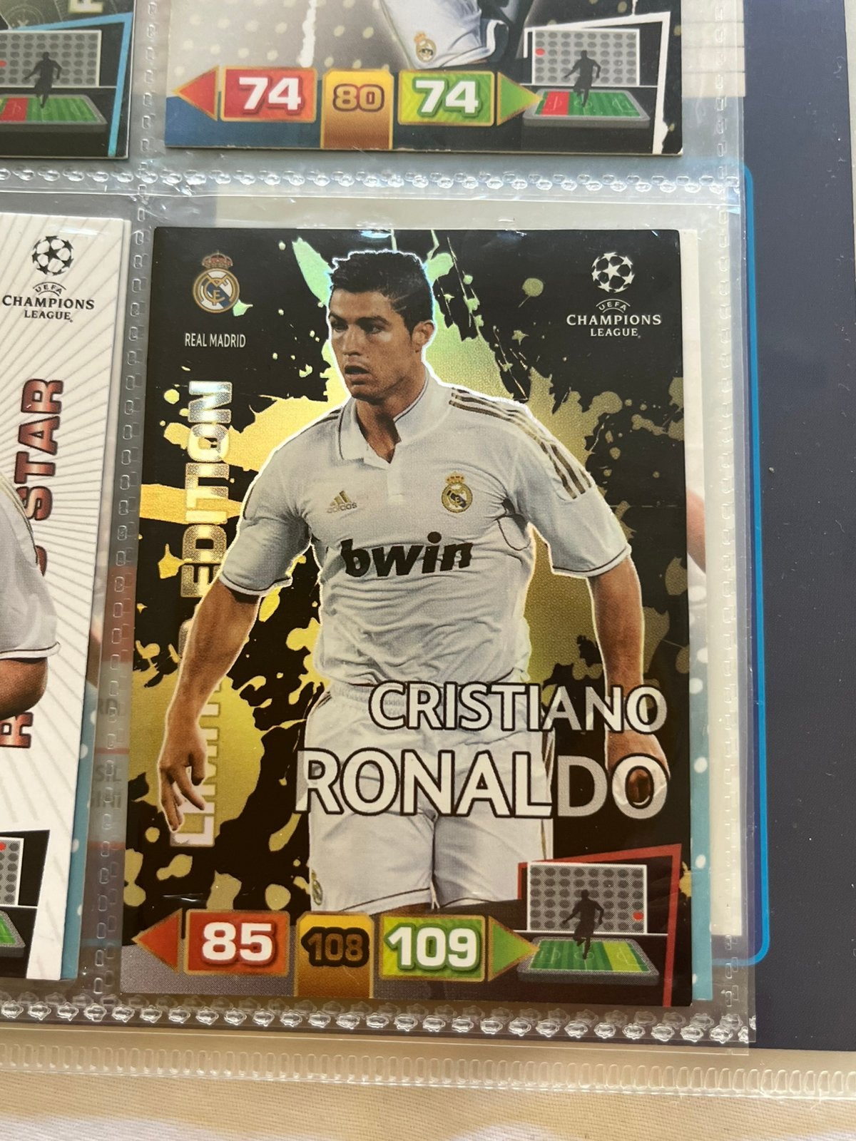 Panini UEFA 2011/12 Adrenalyn XL map+90 Cards (MINT CR7 LE), Ophalen of Verzenden, Zo goed als nieuw, Meerdere plaatjes