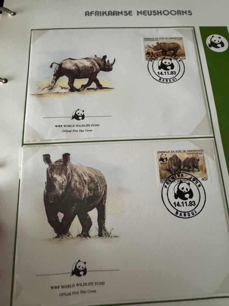 WWF postzegels/ Enveloppen: Afrikaanse Dieren Postzegels, Postzegels en Munten, Verzenden, Onbeschreven, Rest van de wereld