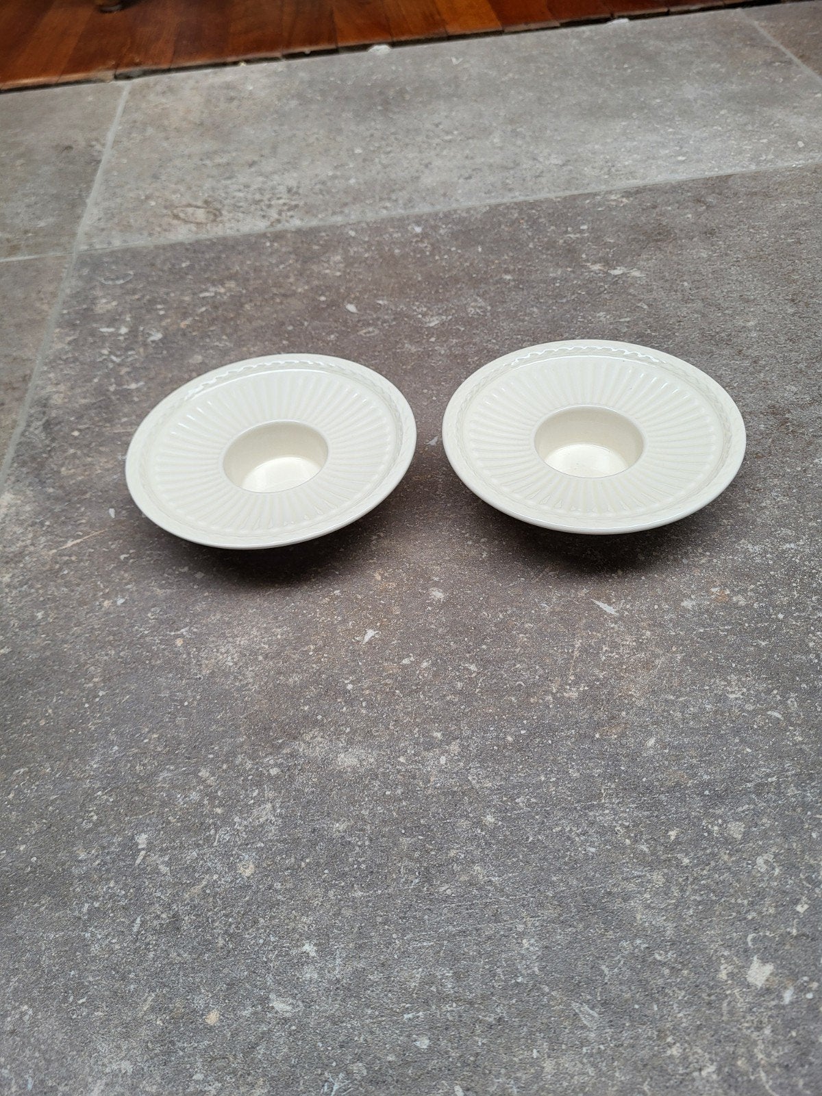 2x Wedgwood Edme waxinelichtje houders, Ophalen of Verzenden