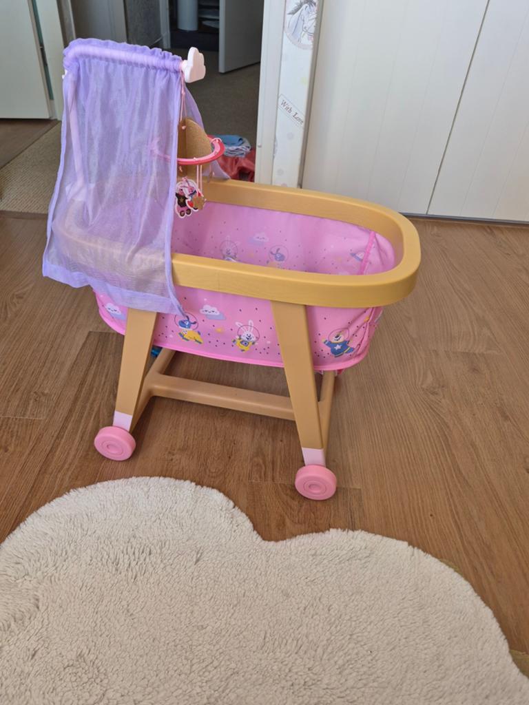 Baby Born wieg - zo goed als nieuw, Ophalen of Verzenden, Zo goed als nieuw, Babypop