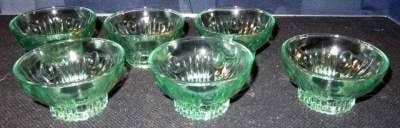 Persglazen Art Deco kommetjes, Antiek en Kunst, Antiek | Glas en Kristal, Ophalen of Verzenden