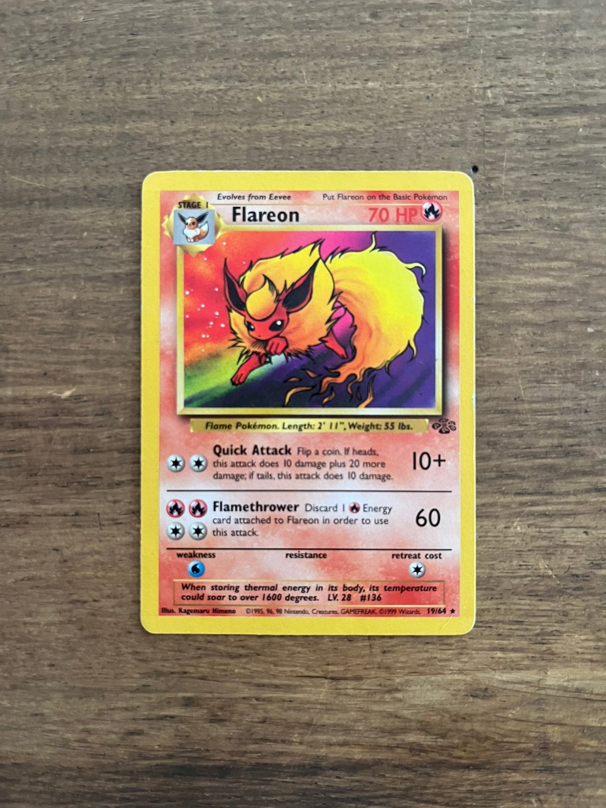 Flareon 19/64 - Jungle set, Hobby en Vrije tijd, Ophalen of Verzenden, Zo goed als nieuw, Losse kaart