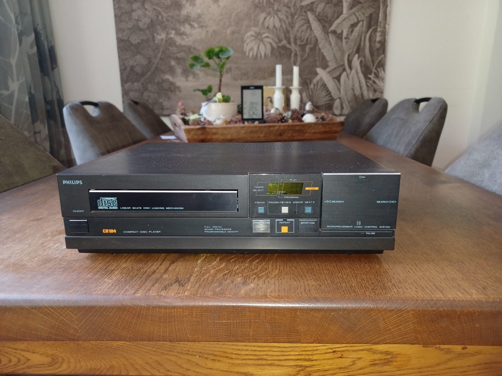 Philips CD104 CD-speler - Snaar vernieuwd, Ophalen of Verzenden, Gebruikt, Philips