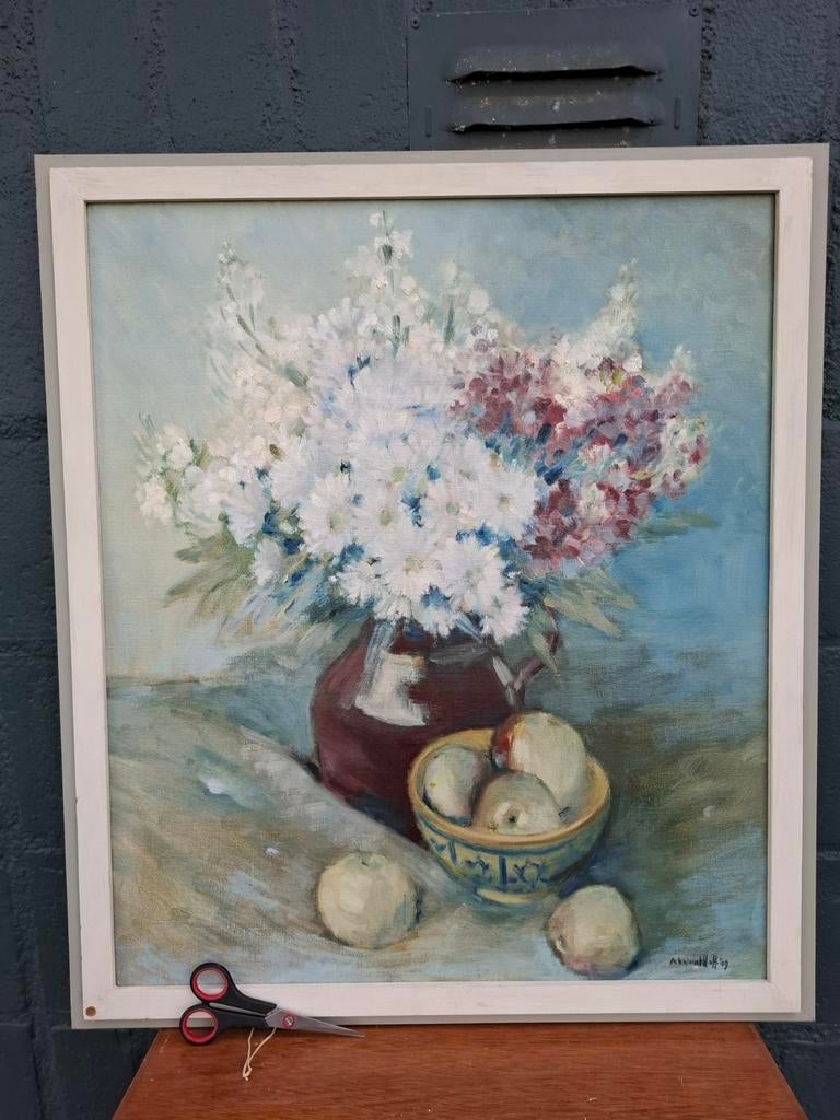 Olieverfschilderij stilleven - Ab van 'Hoff 1989, Ophalen