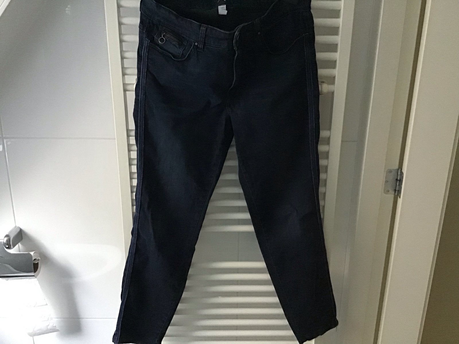 Mooie Mac lange broek maat 44 met aparte biezen, Ophalen of Verzenden, Gedragen, Blauw, W33 - W36 (confectie 42/44)