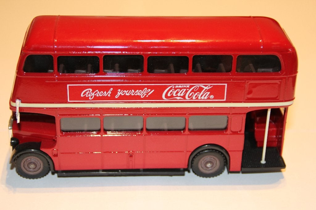 Solide London Bus Coca Cola schaal 1.50 Vintage (nr 67), Ophalen, Zo goed als nieuw, Bus of Vrachtwagen, Overige merken