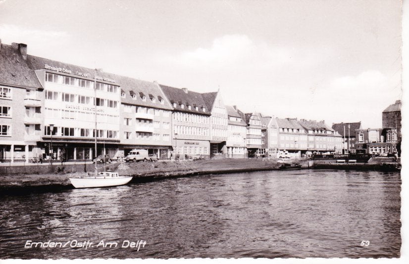 Emden/Ostfr. Am Delft -  02-09, Ophalen of Verzenden, 1940 tot 1960, Ongelopen, Duitsland