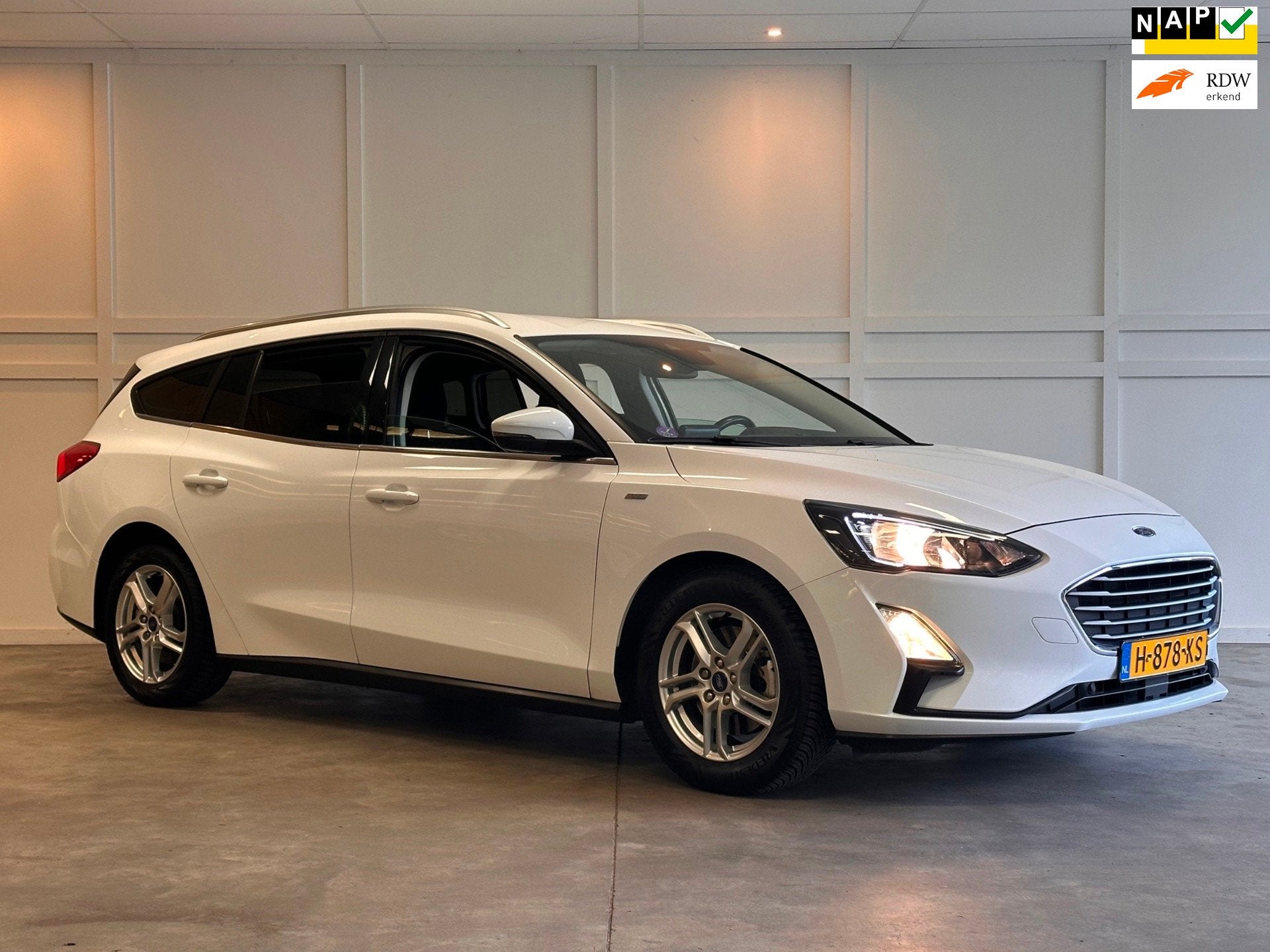 Ford Focus Wagon 1.0 EcoBoost Titanium / 2020 / Cruise / Nav, Gebruikt, Euro 6, 1283 kg, Wit