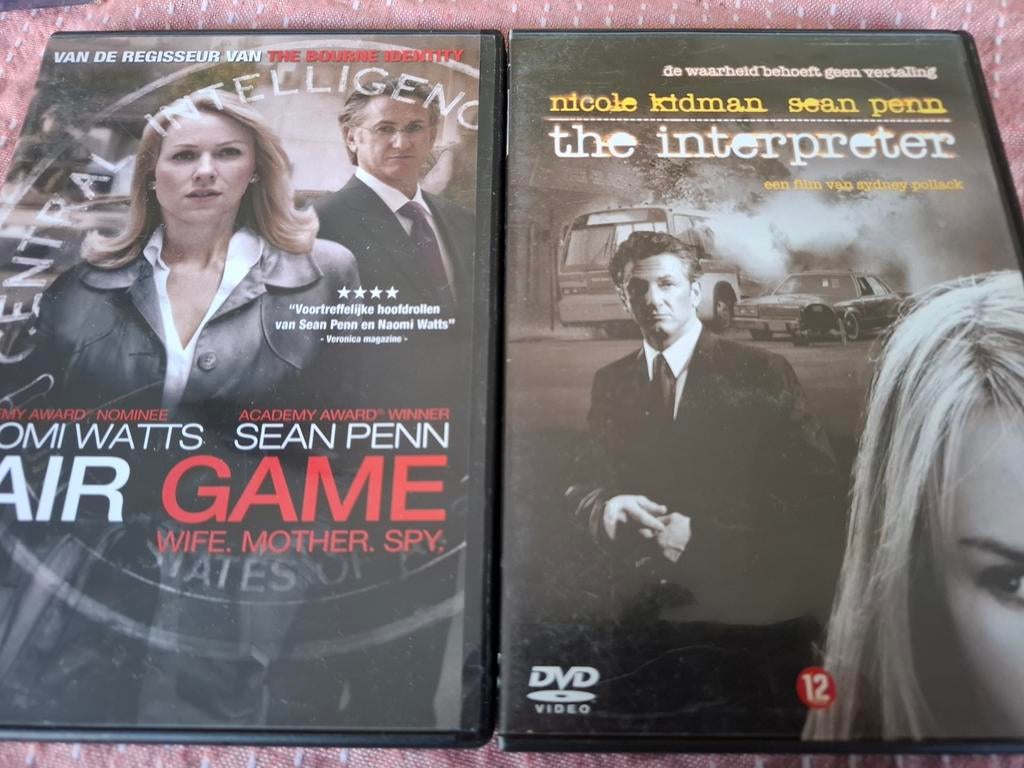 2 x sean penn interpreter en fair game, Alle leeftijden, Ophalen of Verzenden, Zo goed als nieuw