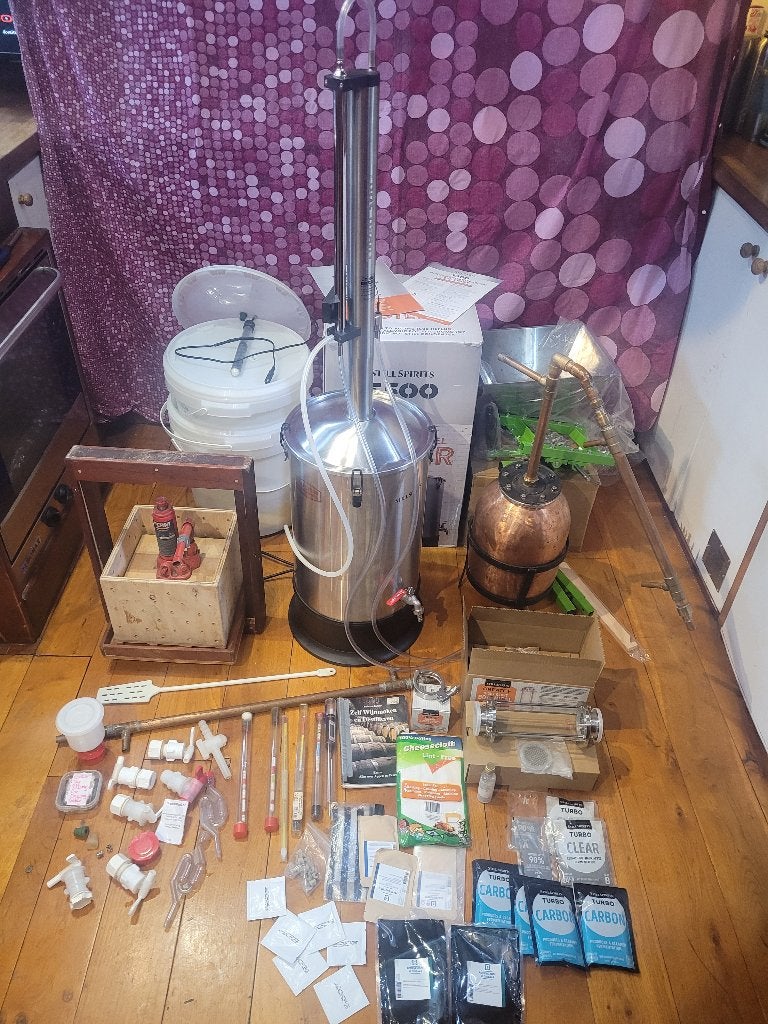 DESTILLEER EN BROUW SET. € 450,- Vaste prijs, Hobby en Vrije tijd, Overige Hobby en Vrije tijd, Zo goed als nieuw, Ophalen of Verzenden