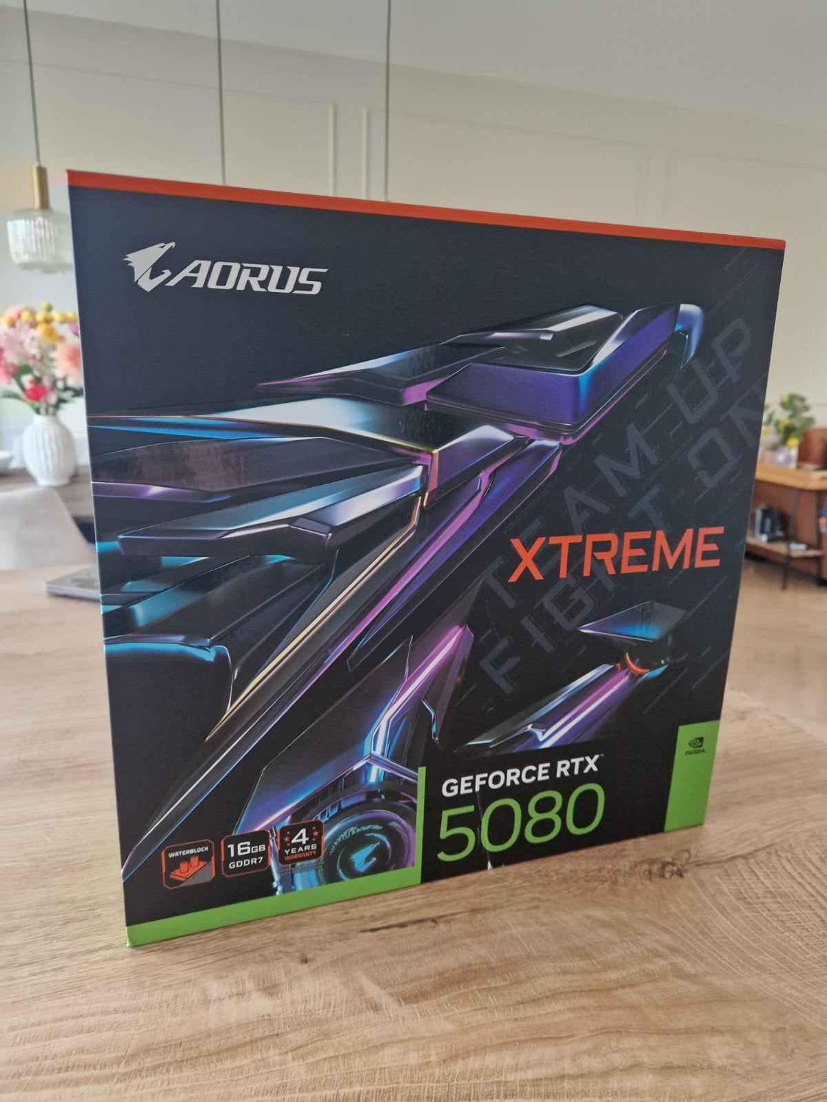 Gigabyte AORUS GeForce RTX 5080 XTREME WATERFORCE WB 16G, Computers en Software, Videokaarten, GDDR6, Nieuw, Ophalen of Verzenden