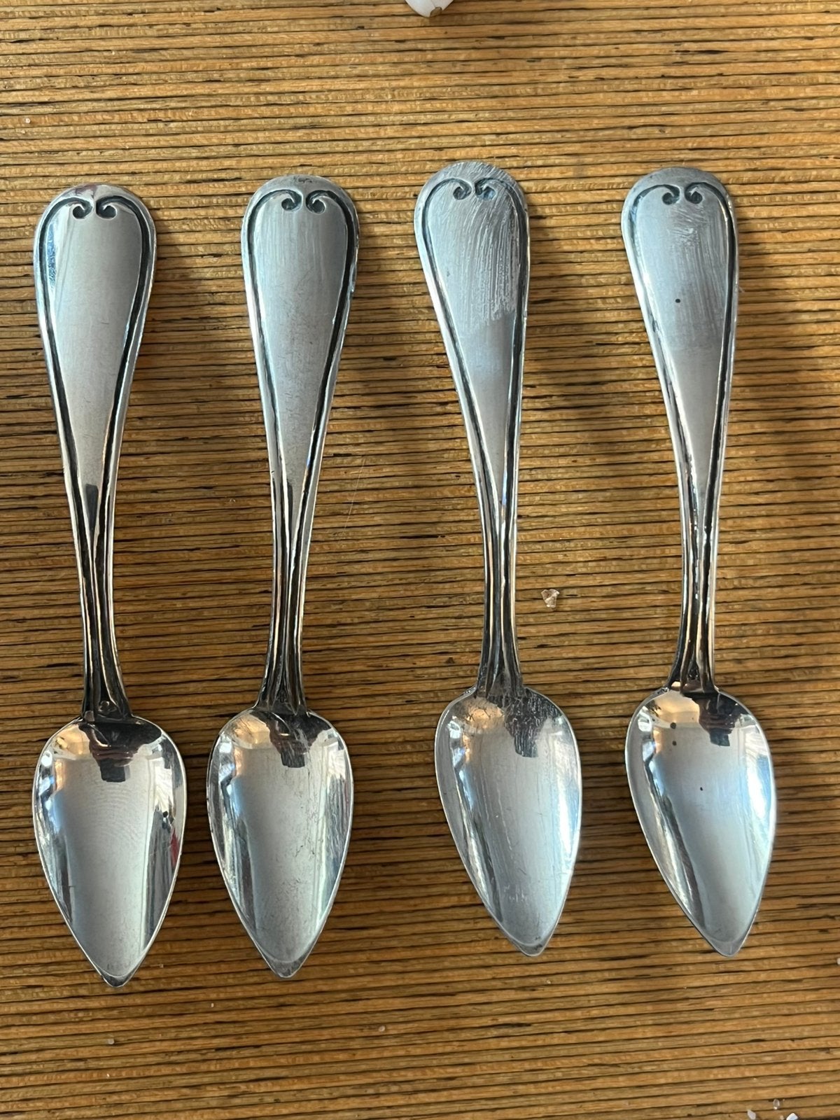 4x Franse theelepeltjes, Ophalen of Verzenden