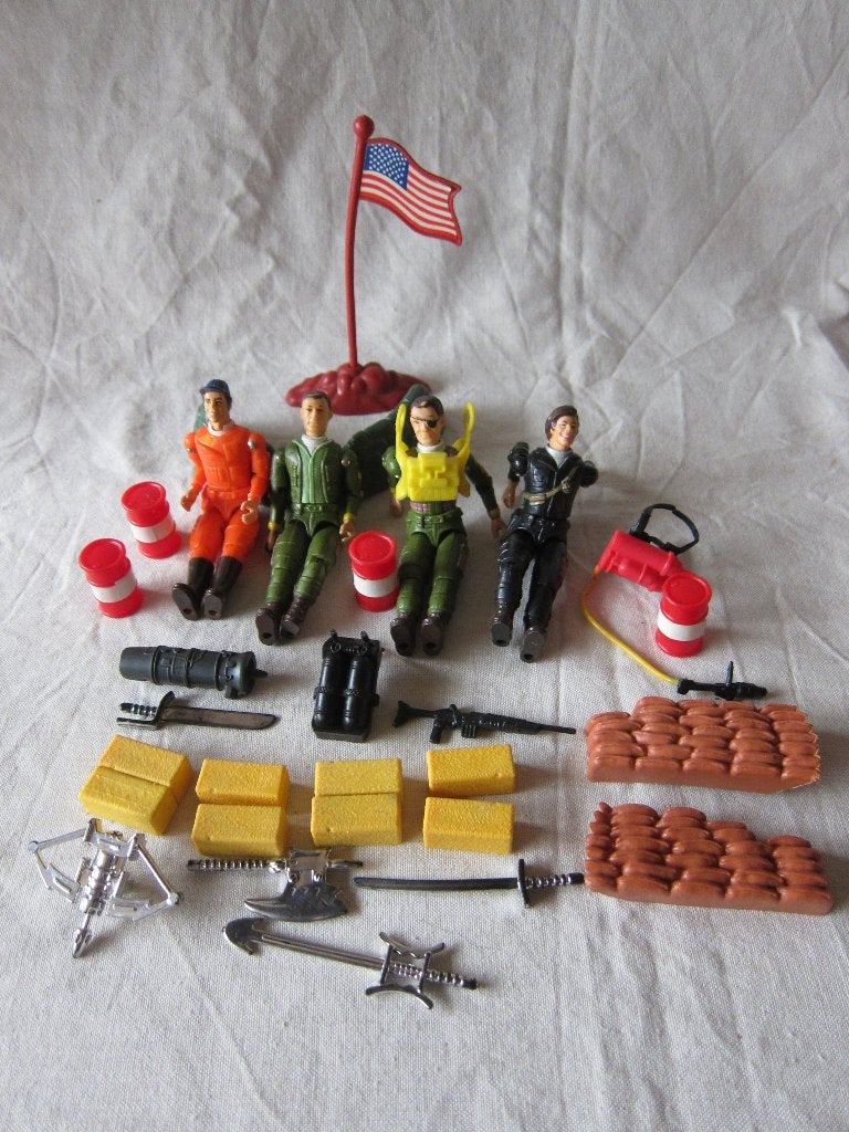 Vintage Actiefiguren Set met Accessoires, Ophalen of Verzenden, Gebruikt, Tv, Actiefiguur of Pop